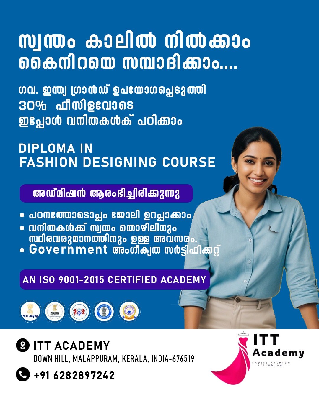 ITT academy Ladies Fashion Designing Malappuram