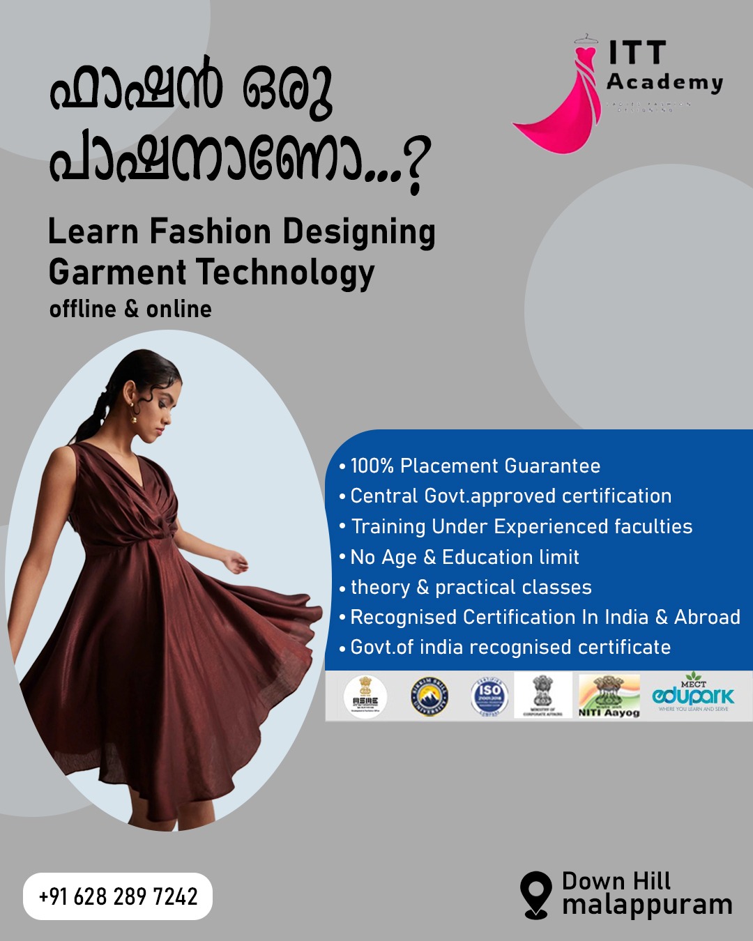 ITT academy Ladies Fashion Designing Malappuram